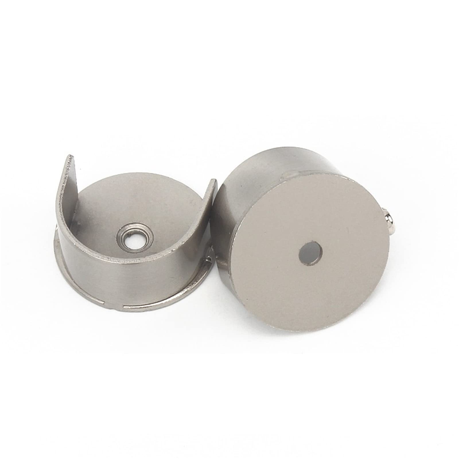 WANGCL 2pcs Recess Bracket Curtain Rail Support Curtain Pole Bracket Wall Mount 28mm