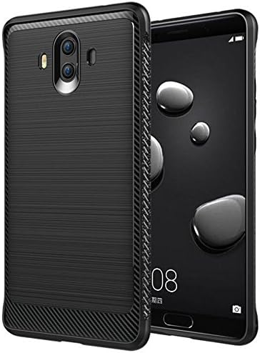 Huawei Mate 10 Case, Aayakkad Ultra [Slim Thin] Silicone soft shell wire drawing Shock Absorption Soft TPU and Anti-Scratch and Non-Slip Case Cover For Huawei Mate 10 2017 Release (Black)