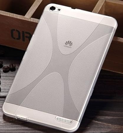 Amazon Co Jp Fitwhiny Huawei Mediapad X1 7 0 全2色 スタイリッシュxライン Tpu シリコン ケース カバー ファーウェイ イヤホンジャックキャップ付き クリア 103 2 家電 カメラ