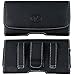 Wonderfly Horizontal Holster Compatible with Samsung Galaxy S7, S6 or S5, a Large Size Leather Carrying Case with Belt Loops and Belt Clip, Fits The Phone with a Thick Case. Plus a Stylus Pen