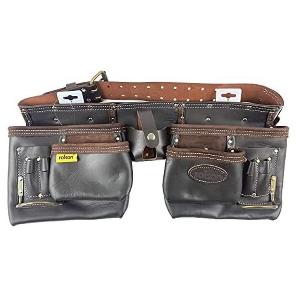 Rolson 68889 Double Oil Tan Tool Pouch