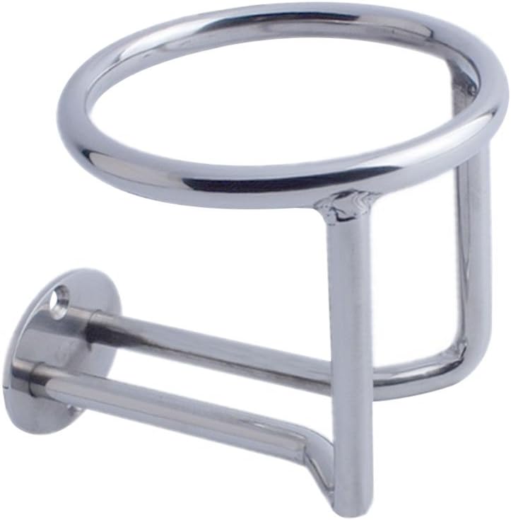 Cup Holders 80mm DasMarine 2 Pack Stainless Steel Boat Ring Cup Drink