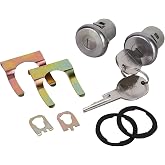 KanSmart C10 Door Locks Cylinder Kit w/Keys for Chevy GMC Truck Blazer Van | OE fit, for C10 C20 C30 K10 Silverado Sierra Suburban Jimmy Savana Buick Door Lock Cylinder, secure anti-theft, plug play