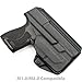 Tulster IWB Profile Kydex Holster in Left Hand fits: M&P Shield 9mm / .40 | TLR-6 Light-Bearing Inside The Waistband Appendix Concealed Carry