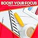 Rolling Fidget Stick Pack - Set of 4 Sticks in Carry Bag for ADHD Focus, EDC Boredom, & Rollover Tricks - Boost Dexterity, Silicone Padded Ends