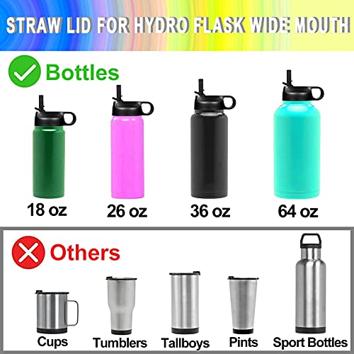 Artist Unknown Straw Lid for Hydro Flask 18oz 32oz 40oz Wide Mouth