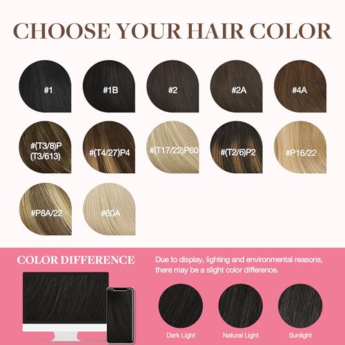 GOO GOO Natural Hair Clip in Extensions, 9pcs 150g 40cm Natural Black Hair Extensions Natural Hair