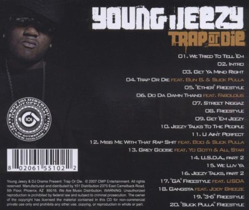 Young Jeezy Trap Or Die Amazon Com Music