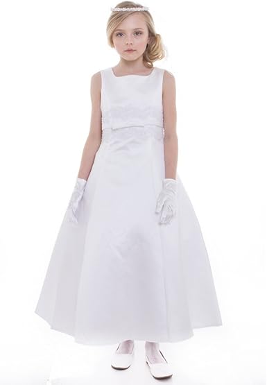 white satin bridesmaid dresses