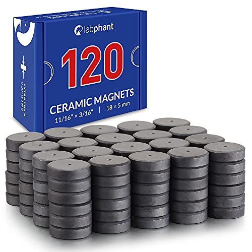 Keramik-Magnete, runde Scheibenmagnete, Bastelmagnete, perfekt für Heimwerker, Kunstprojekte oder für Whiteboards und Kühlschrank-Organisation (1,8 cm
