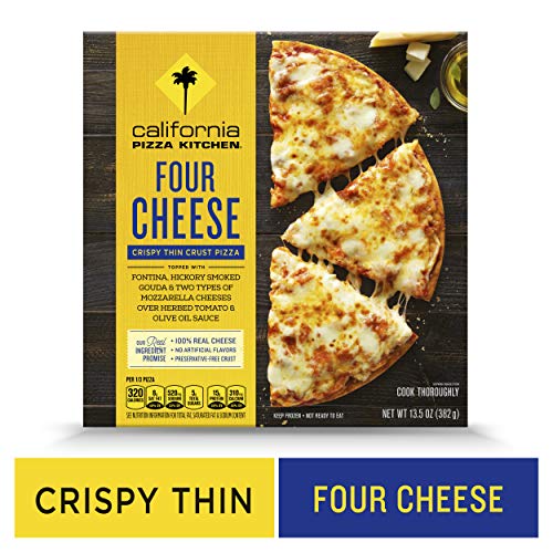 CALIFORNIA PIZZA KITCHEN Crispy Thin Crust Frozen Pizza Four Cheese 13.5 oz.