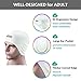 Aegend Solid Silicone Swim Cap, Comfortable Fit Swim Caps Swimming Cap for Men Women Adults Youths, 3D Ergonomic Design, White