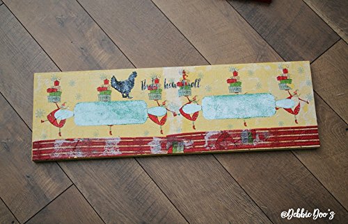 Rooster Rolling Pin Country Stencil For Signs, Pillows, Bread Boards, Aprons And More - Thumbnail 3