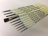 Model Painter brush set For Wargaming, Airfix, Foundry, Army Painter, Warhammer, model painting, with synthetic rounds.