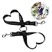 Double Dog Leash Coupler, PETBABA 1-1.6FT Long Adjustable Training Dog Lead for 2 Dogs Black L