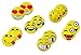 60 Emoji Party Paper Plates 7 Inch Emoji Fun Party Supplies and Party Favors. Pack of 60 Yellow Emoji Themed Smile Faced Dessert Plates.