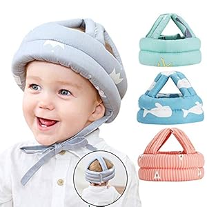 CXZ Baby Head Protector for Crawling,Infant Safety Helmet & Walking Baby Helmet，for Age 6-36 Months (Blue)