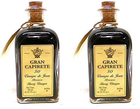 Gran Capirete Sherry Vinegar Vinegret De Jerez 50 Years Vintage, 8.3-Ounce (Pack of 2)