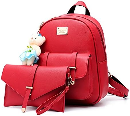Fayland Women Teens Girls Casual Leather Backpack Purse Satchel Shoulder Bags College