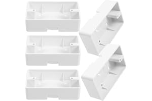 SEWCHICS 5Pcs Wall Mounted Junction Box Electrical Installation Box for Home and Commercial Use