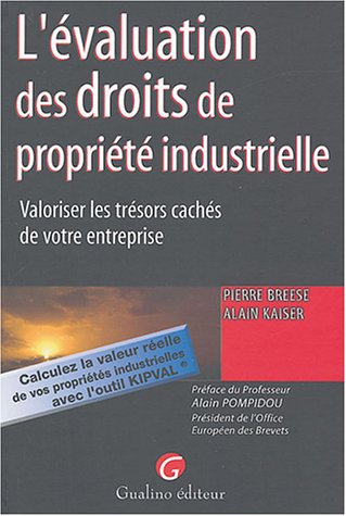 L' évaluation des droits de propriété industrielle