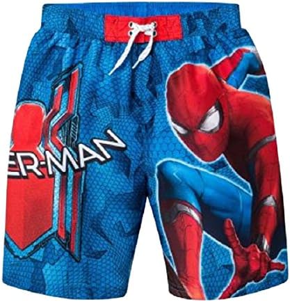 Marvel Boys Spider Man Blue Swim Trunks