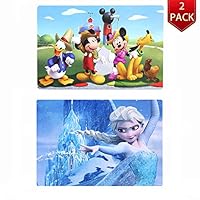 NEILDEN Disney Puzzles 100 Piece Jigsaw Puzzle for Kids 4-8 for Children Learning Educational Puzzles Toys (Elsa & Mickey Mouse)