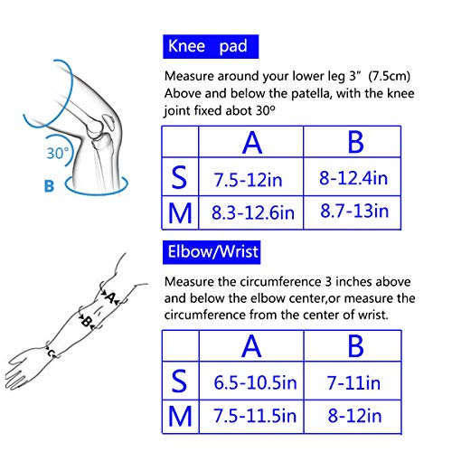 image for Feeke Knee Pads for Kids Knee and Elbow Pads Kids Protective Gear Adju