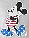 Disney Women Plus Size T-Shirt Mickey Mouse American Flag Print (1X)
