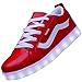 Odema Men USB Charging LED Sport Shoes Flashing Sneakers
