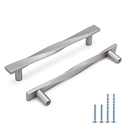 Rergy 15 Pack Brushed Nickel Cabinet Pulls Silver