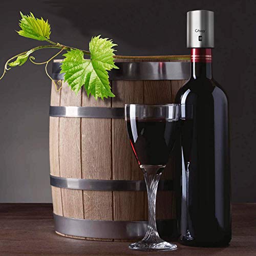 Wine Vacuum Stopper, All in One Wine Saver Vacuum Pump and Wine Bottle Stopper with Date Marker to Remove Air and Vacuum - Wine Gift for Wine Lovers 7717-W401-01 - Thumbnail 7