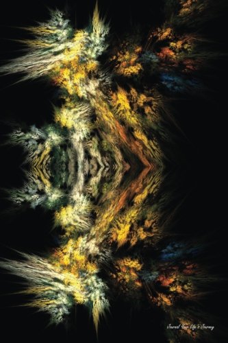 Journal Your Life's Journey: Fractal Black, Lined Journal, 6 x 9, 100 Pages