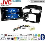 Volunteer Audio JVC KW-V330BT Double Din Radio Install Kit with Bluetooth AUX/USB Fits 2014-2015 Mitsubishi Mirage