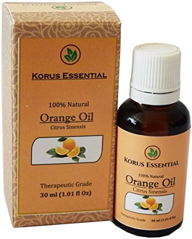 100% Natural Orange Essential Oil (Sweet) - 100% Pure Therapeutic Grade 30 ml / 1.01 oz For Relaxation, Personal Care and Household Use