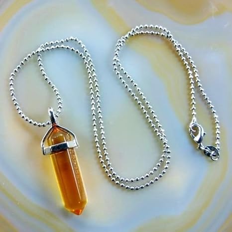 Citrine Point Pendant Clearance, 51 