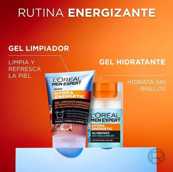 L'Oréal Paris Men Expert Hydra Energetic Fluido Polar Ultra Hidratante - 50 ml (Paquete de 1)
