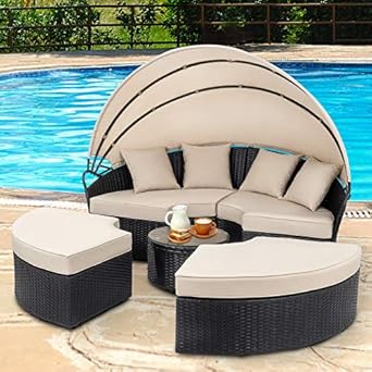 Amazon Com Walsunny Patio Furniture Outdoor Lawn Backyard