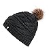 The North Face Triple Cable Fur Pom One Size Black/Brown
