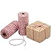Red and White Twine, 328 Feet 100m Cotton Bakers Twine Perfect for Baking, Butchers, Crafts Wrapping