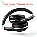 Foldable Headphones, HUEIYING 3.5mm Stereo Headsets with In Line Microphone, Comfortable, Lightweight, Fashion, Running for Android Smartphones, Iphone, Ipad, Ipod, Samsung, PC