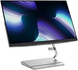 Lenovo Q24i-20 23.8" FHD IPS Monitor AMD FreeSync Height Adjustable Stand Black view 2