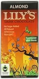 Lily's Dark Chocolate Bar with Stevia, Almond, 3 Ounce (Pack of 12)