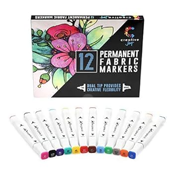 Creative Joy Fabric Markers with Permanent Brilliant Colors