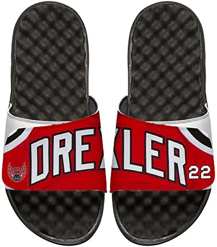 NBA Portland Trail Blazers Clyde Drexler Retired Player Islides Jersey, White/Black, 7