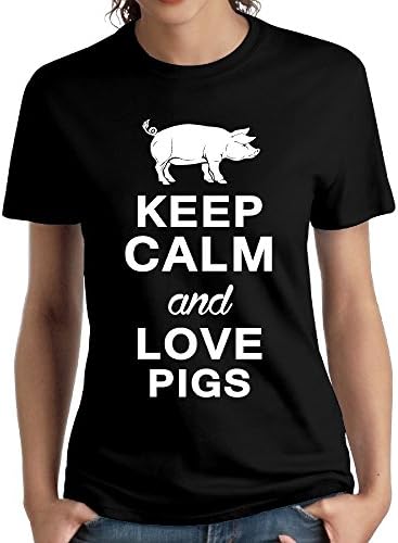 Women's Keep Calm And Love Pigs 2016 T Shirt