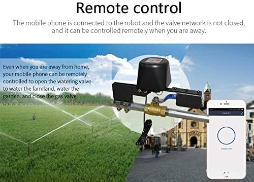SKTE Control inteligente de la vlvula de agua Tuay vlvula mecnica inteligente de modo dual Bluetooth WiFi vlvula inteligente utilizada con Alexa Google Assistant Smart Life
