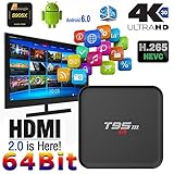 Mercu T95M Android 6.0 Google Internet TV Box With S905X Quad Core 64Bit 2.4GHz WiFi Support 4K HD(1GB /8GB)