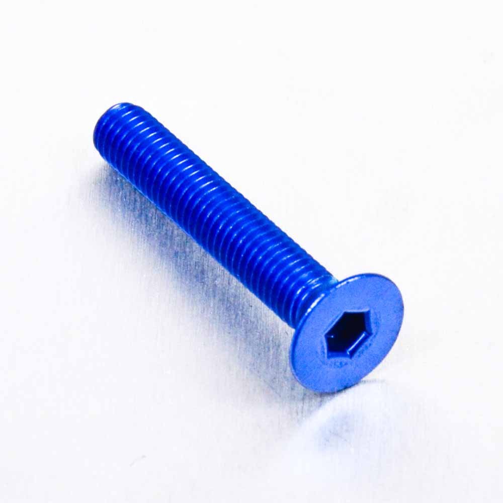 Aluminium Countersunk Bolt M5 x x 30mm Silver 0.8mm Fuel Supply Nuts