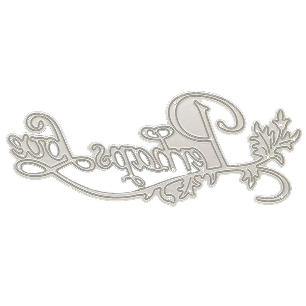 Mikey Store Metal Cutting Dies Stencil DIY Scrapbooking Embossing Album Paper Craft (Shape O)